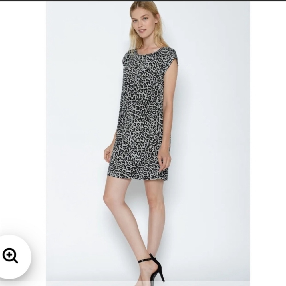 Joie Leopard Print 100% Silk Mini Dress; Size Medium